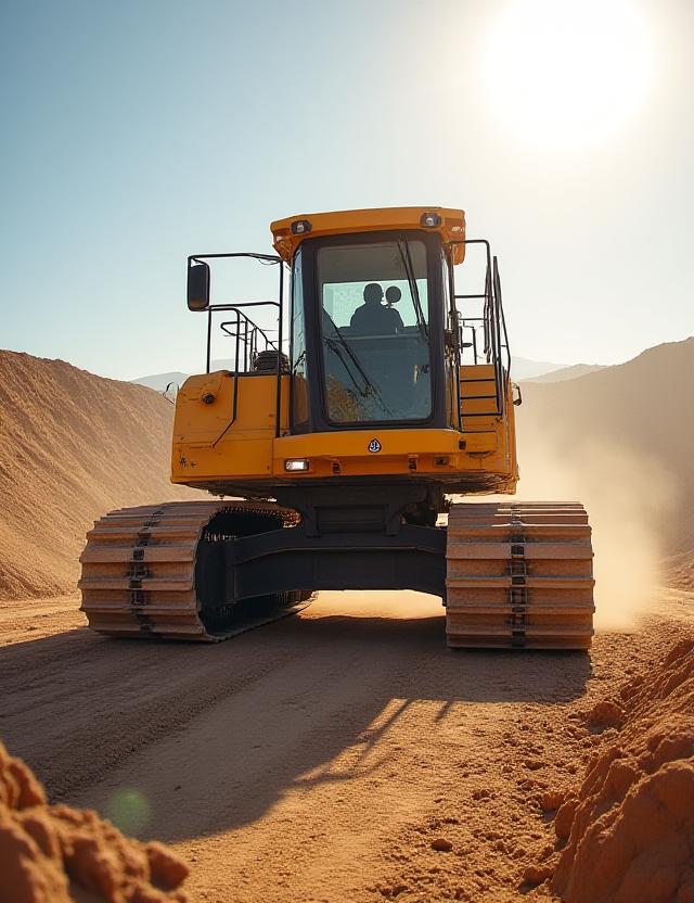 Escavatore pesante per estrazione sabbia
